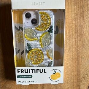 MVMT | Lemon 🍋 Beaded IPhone Case  ~ Several Sizes